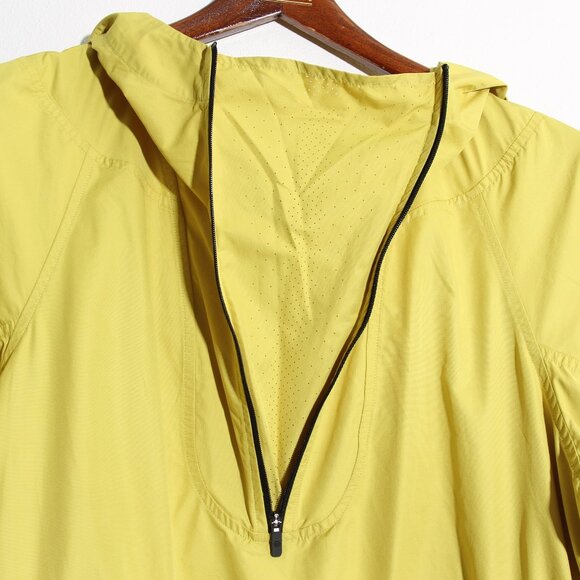 Lululemon Cinch-Waist Half-Zip Running Jacket Soleil Yellow Glyde Hooded Size 8 - Picture 3 of 14